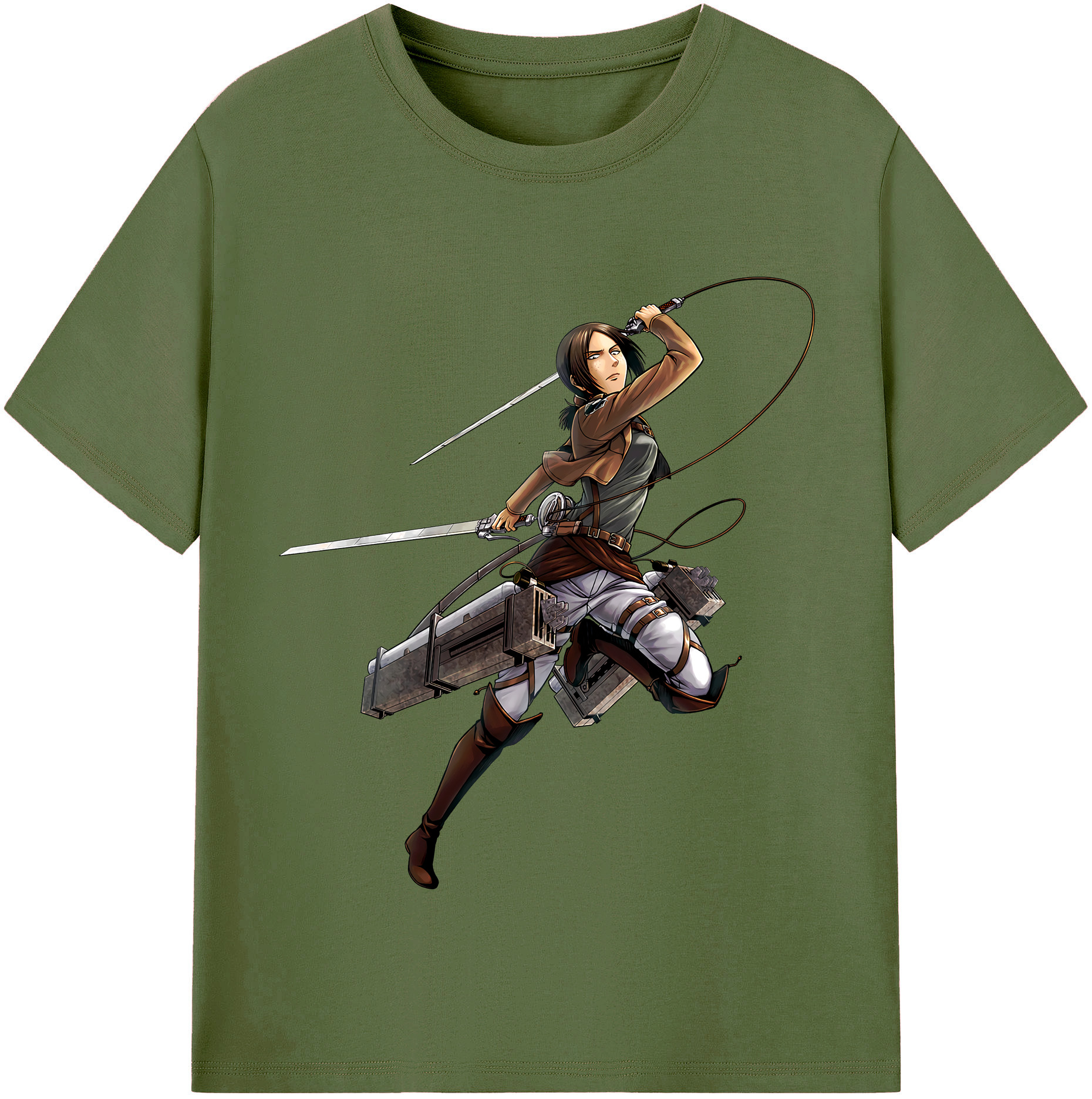 （画像用） 進撃の巨人 Attack on Titan 綿100％半袖Tシャツ（フロントプリント）